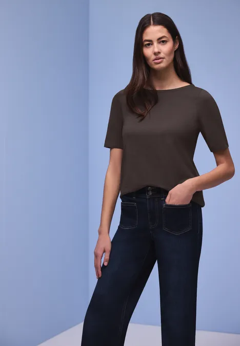 T-shirt de base espresso brown