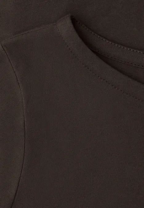 T-shirt de base espresso brown