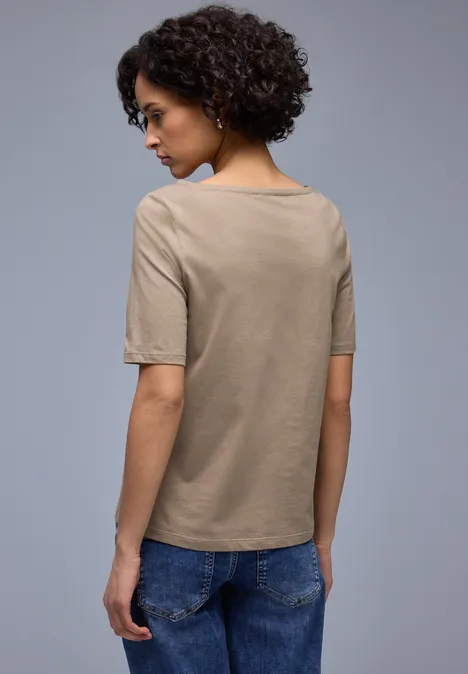 Basic T-Shirt light terra mocha