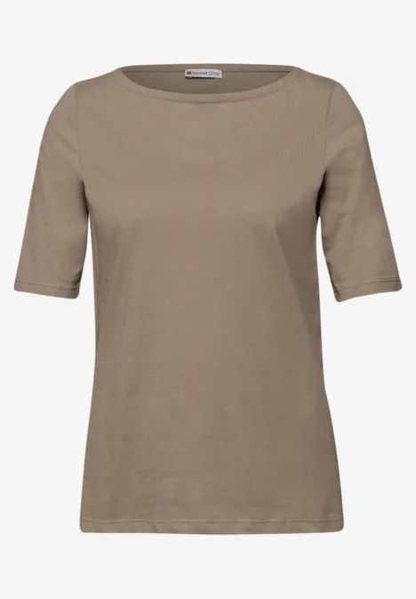 Basic T-Shirt light terra mocha