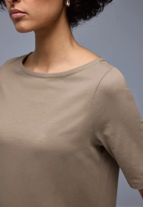 Basic T-Shirt light terra mocha