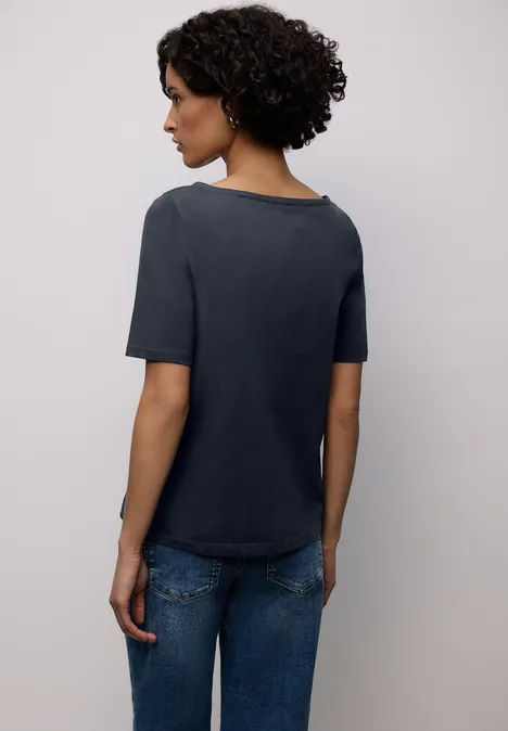 Basic T-Shirt shadowed navy