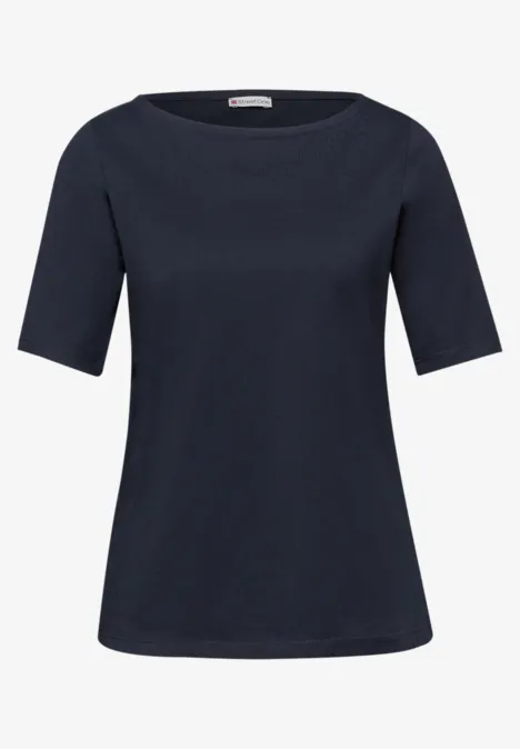 Basic T-Shirt shadowed navy