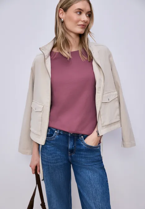 Basic Shirt dark clouded blush
