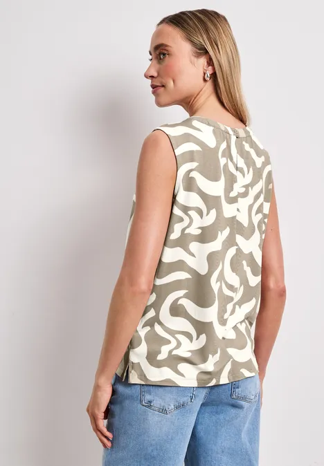 Top à motifs timeless beige