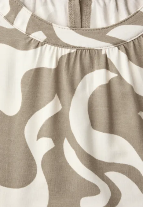 Top à motifs timeless beige