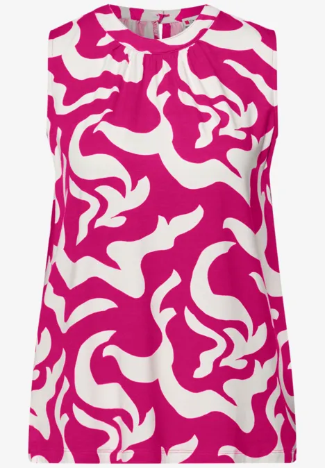 Top à motifs magenta dream
