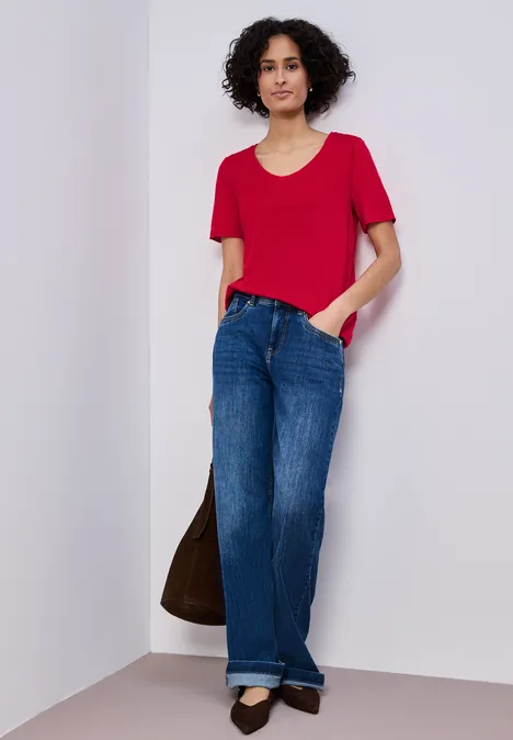 T-shirt de base salsa red