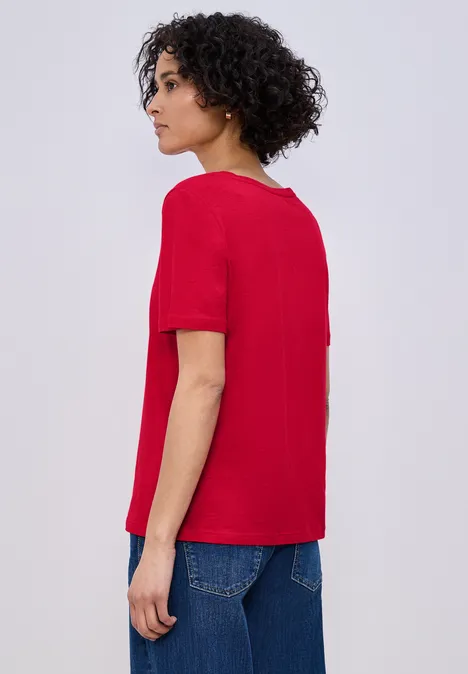 T-shirt de base salsa red