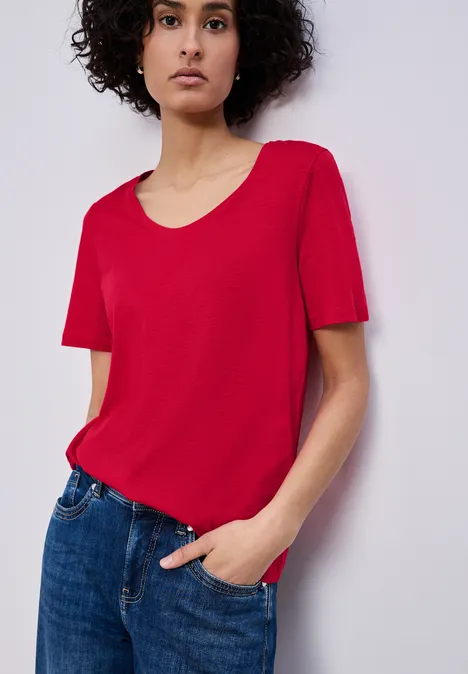 T-shirt de base salsa red