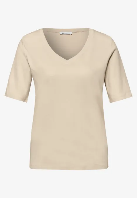 T-shirt de base smoke beige