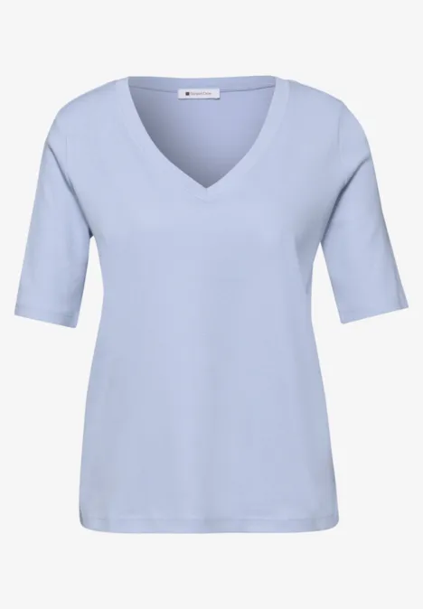 T-shirt de base cashmere blue