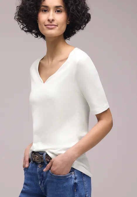 Basic koszulka off white Basic koszulka off white