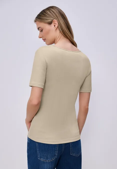 Basic koszulka cotton beige Basic koszulka cotton beige
