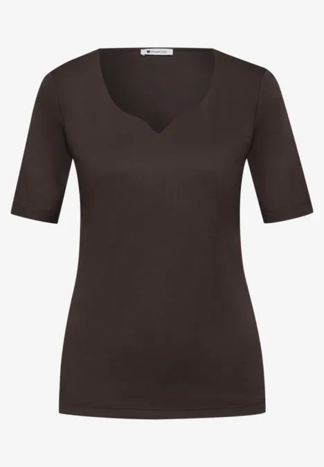 T-shirt de base espresso brown