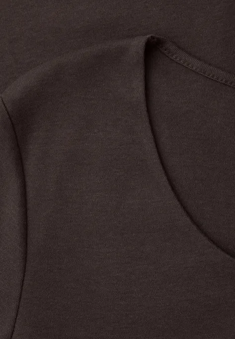 T-shirt de base espresso brown