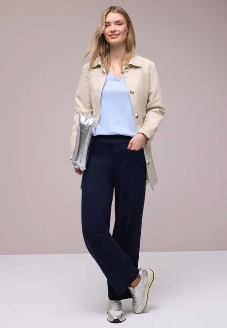 Basic koszulka cashmere blue