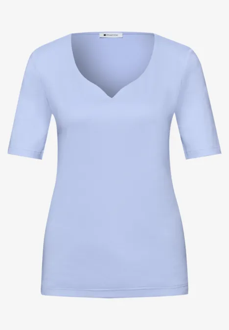 Basic koszulka cashmere blue