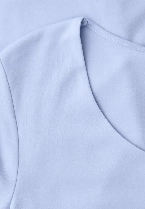 Basic koszulka cashmere blue