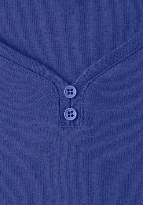 Shirt met knoopdetail amparo blue