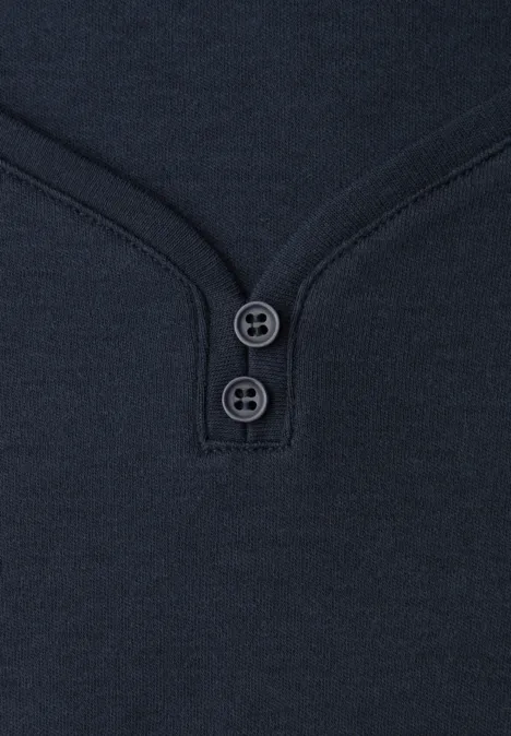 Shirt met knoopdetail shadowed navy