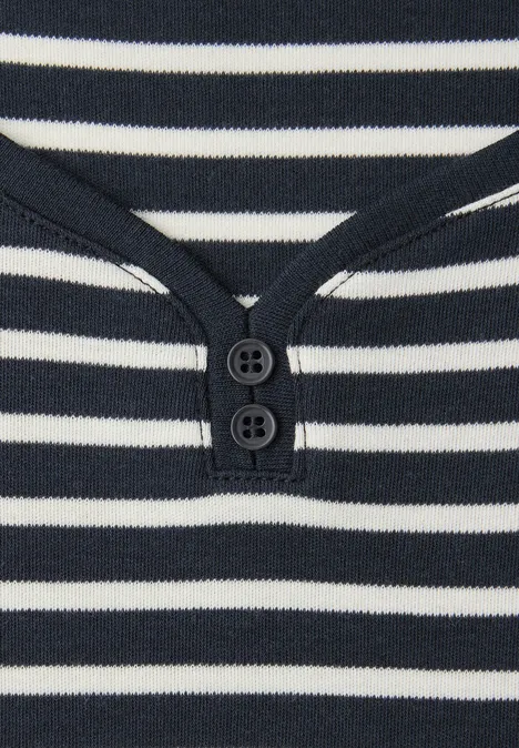 Shirt met knoopdetail shadowed navy