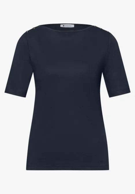 Shirt mit Knopfdetail shadowed navy Shirt mit Knopfdetail shadowed navy