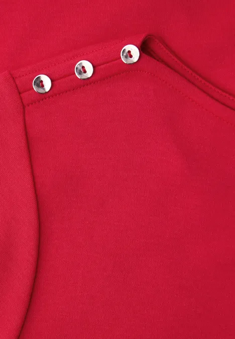Shirt mit Knopfdetail salsa red