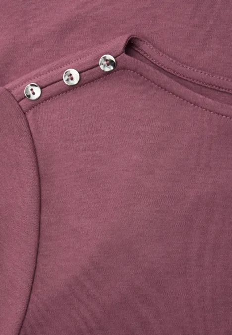 Shirt met knoopdetail dark clouded blush