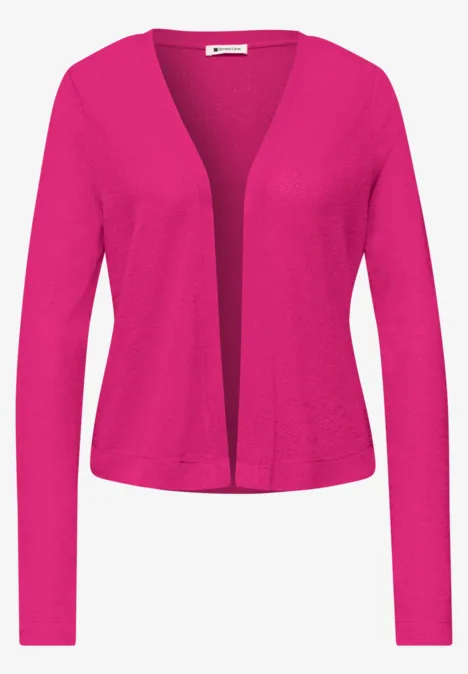 Veste à manches longues, coupe ouverte magenta dream