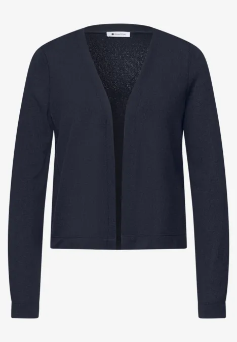 Langarm Jacke in offener Passform shadowed navy