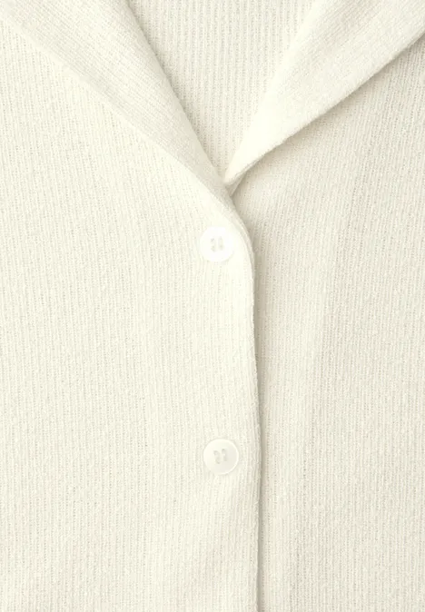 Jas in effen kleur off white Jas in effen kleur off white