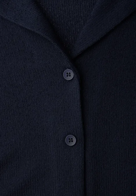 Jas in effen kleur shadowed navy Jas in effen kleur shadowed navy