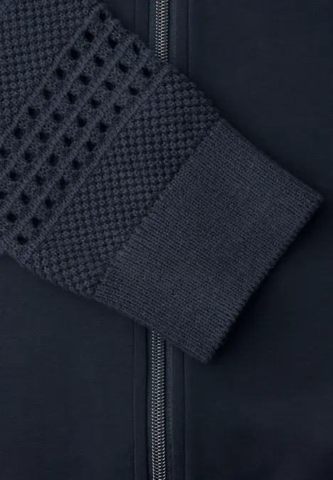 Langarm Jacke im Silk-Look shadowed navy