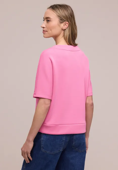 Chemise en soie ibis rose