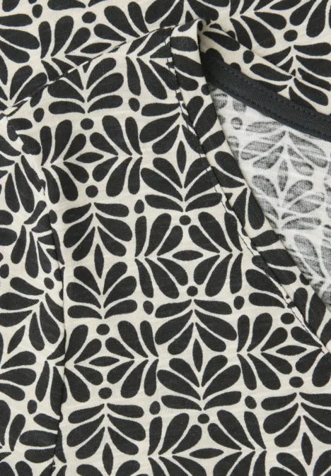 Shirt met minimale print shadowed navy