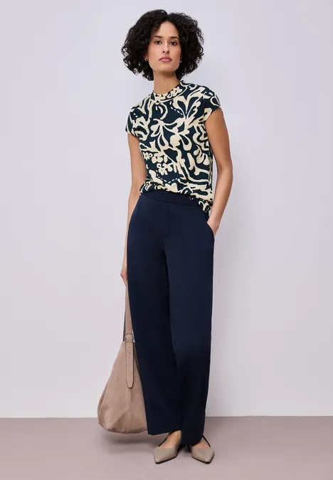 T-shirt de base à motifs shadowed navy