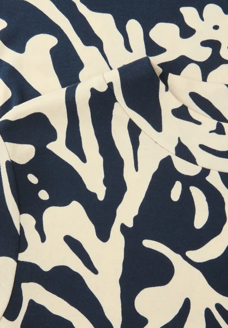 T-shirt de base à motifs shadowed navy