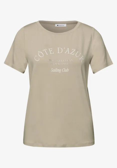 T-shirt avec wording cobble stone