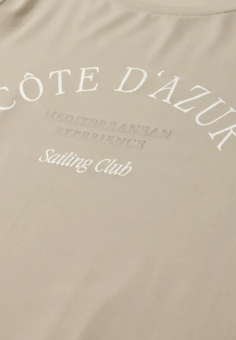 T-shirt avec wording cobble stone