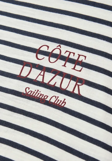 Gestreept shirt shadowed navy