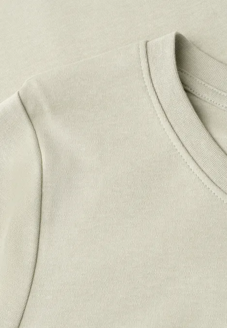 Basic T-Shirt aus reiner Baumwolle mint leaf