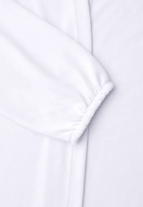 Jas met lange mouwen en een open pasvorm White