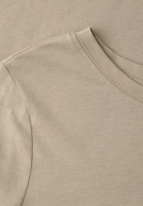 T-shirt long timeless beige