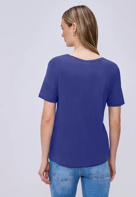 T-shirt long amparo blue