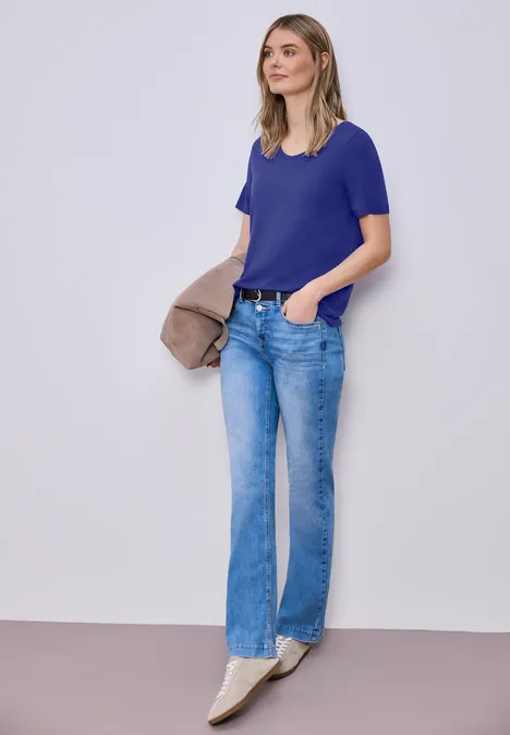 T-shirt long amparo blue