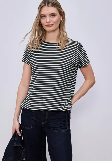 Gestreiftes Shirt shadowed navy