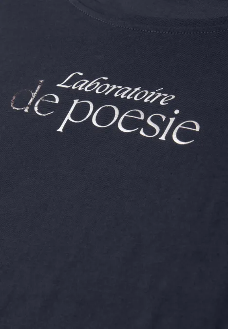 T-shirt avec wording shadowed navy