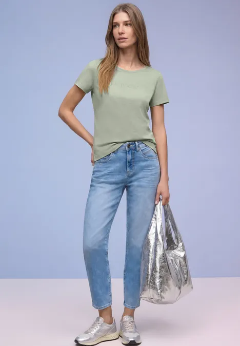 Shirt met tekst mint leaf