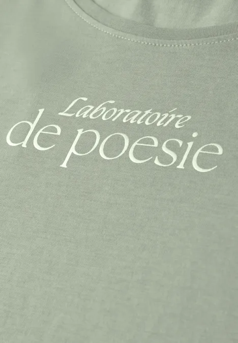 Shirt met tekst mint leaf